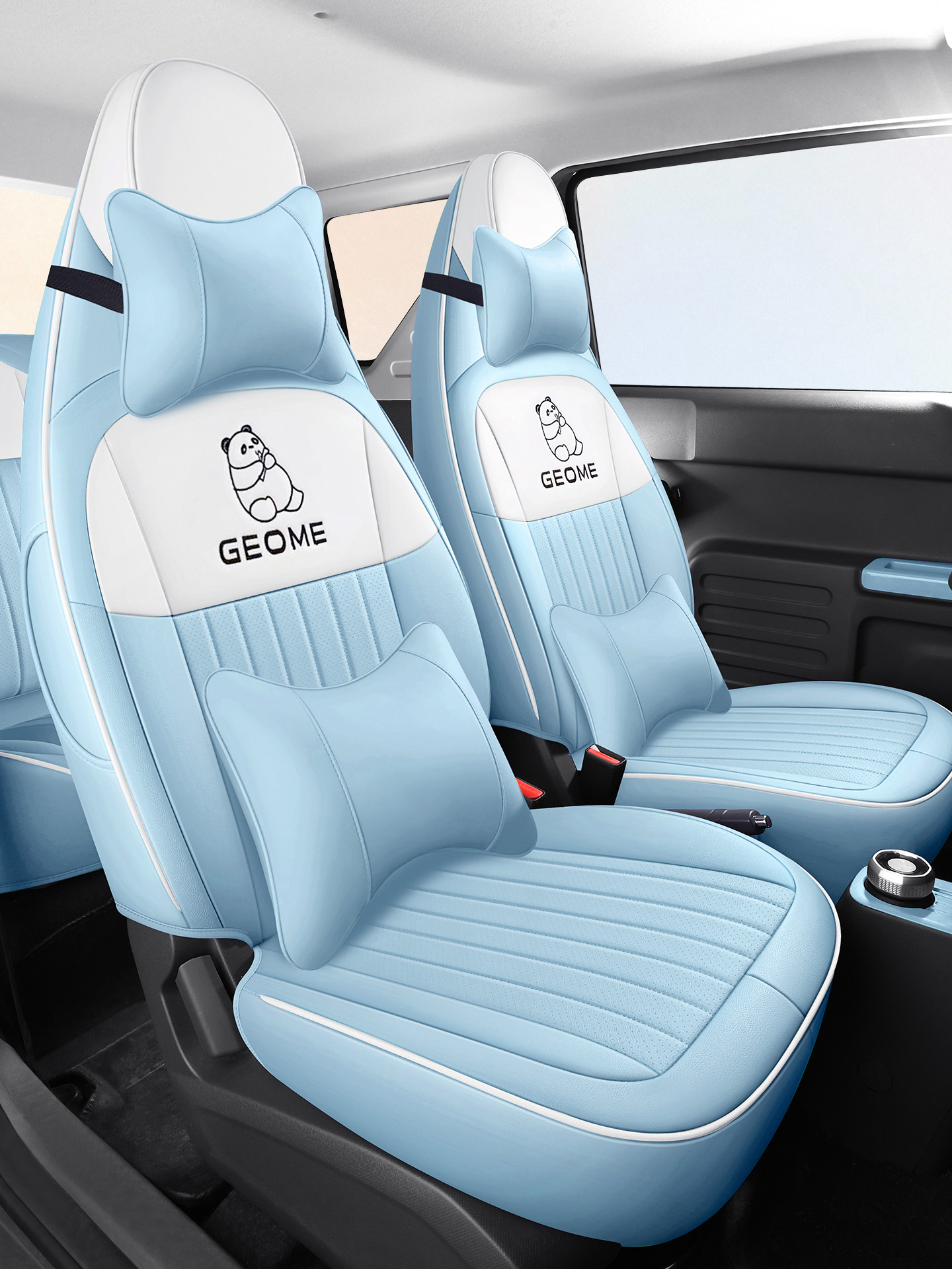 Specially Designed for Geely Panda Mini Leather Seat Covers, Mini Kart Rider Endurance Bear Seat Cover Cushion, 2025 Model