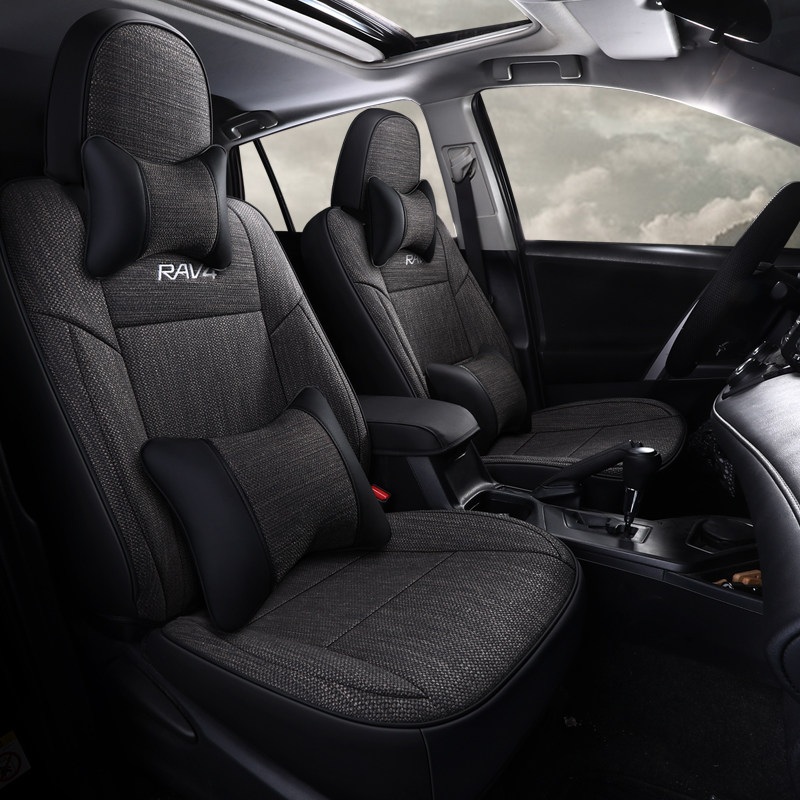 Faw Toyota Rav4 Rongfang Special Car Seat Cover Full Coverage Cushion Linen Seat Cover Universal for All Seasons 2025 Model