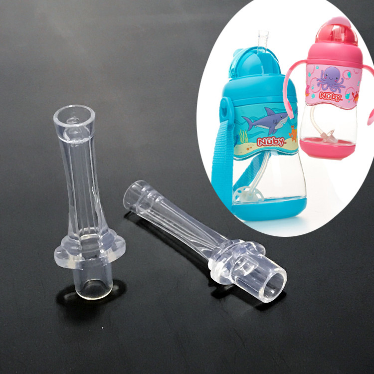 Fisher-Price 2 Nuby10457 children's learning drink cup straw cup silicone soft milk suction nozzle straw head replacement accessories