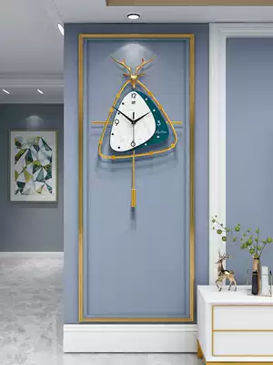 Nordic light luxury clock clock living room home Fashion Net Red personality creative art modern simple clock hanging wall