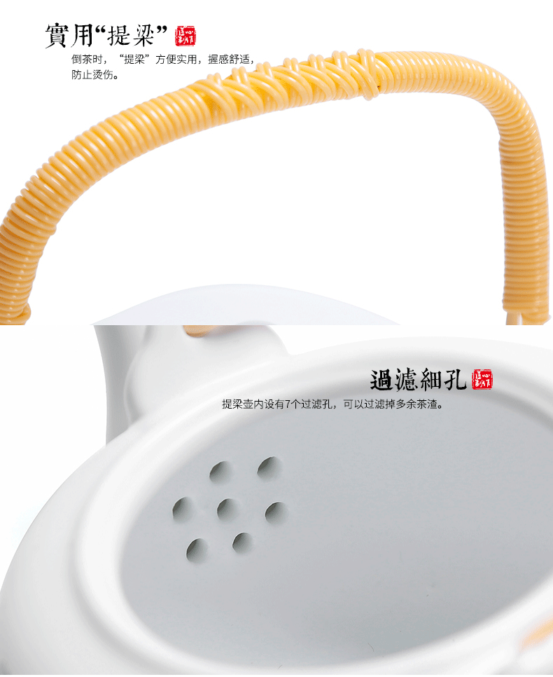 Kung fu tea sets tea tray ceramic teapot with tray was I and contracted home sitting room with a complete set of tea cups