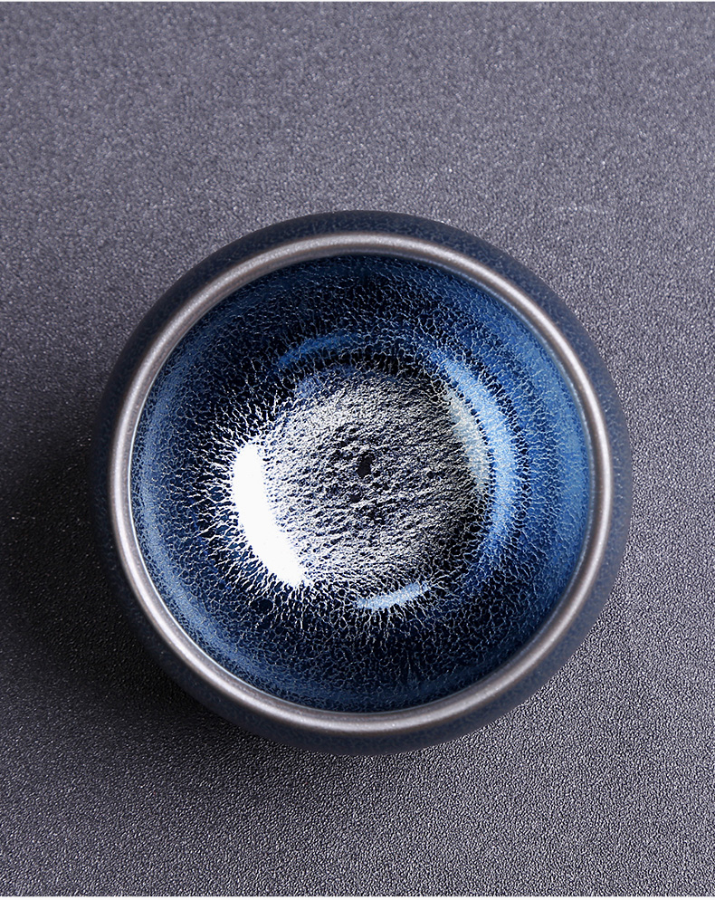Li Gaohua blue kirin ceramic single CPU kongfu master cup built lamp cup tea cup large general cup by hand