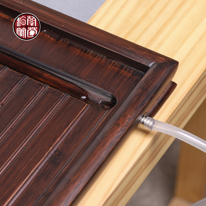 Family tea tray was contracted with bamboo tea tray tray waterlogging under caused by excessive rainfall drainage plate of kongfu tea table small tea sea