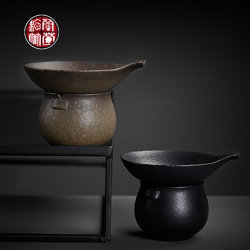 Coarse pottery) tea filter mesh suit superfine tea fair keller creative lovely move ceramic tea filters