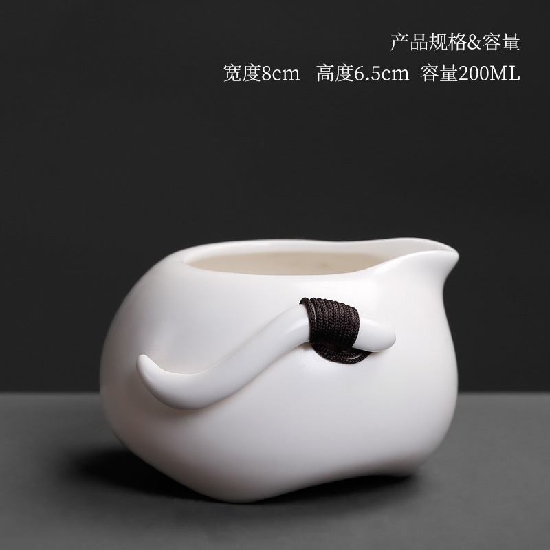 White large single points of tea ware fair keller archaize individuality creative household kung fu tea accessories filter ceramics