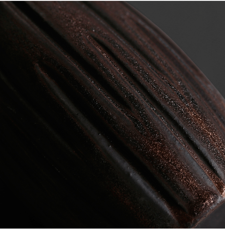 Coarse pottery rust glaze antique tea six gentleman loading of a complete set of kung fu tea accessories 6 sets with zero household combination