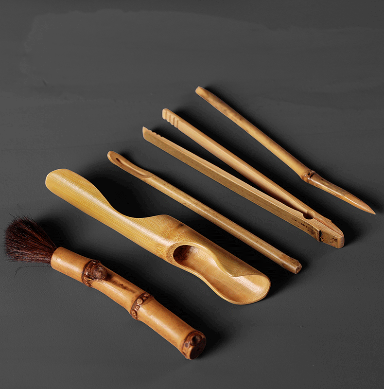 Coarse pottery rust glaze antique tea six gentleman loading of a complete set of kung fu tea accessories 6 sets with zero household combination