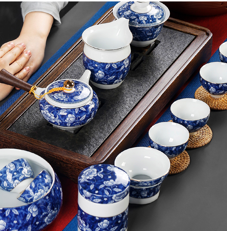 Tea accessories filter good Tea filter blue and white porcelain ceramic creative move kung fu Tea strainer