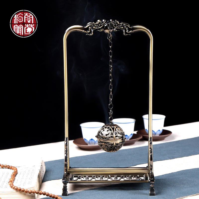 By patterns tea with parts bronze censer tea tea tea house furnishing articles incense fashion creative present