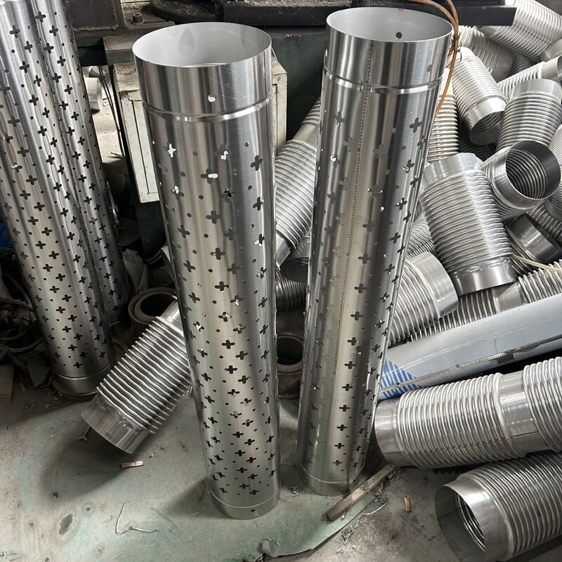 Thickened Stainless Steel Chimney Anti-Scalding Net, Exhaust Pipe Insulation Net Cover, Household Fireplace Chimney Insulation Net, Smoke Protection