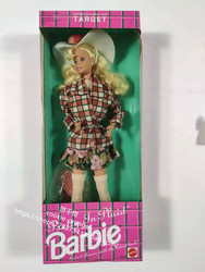 Hair Barbie Pretty in Plaid 1992 ງາມ Plaid Barbie Doll