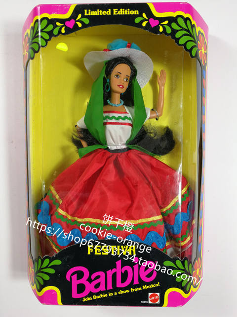 ສົ່ງ BarbieFestiva1993 doll Barbie ແບບ Mexican