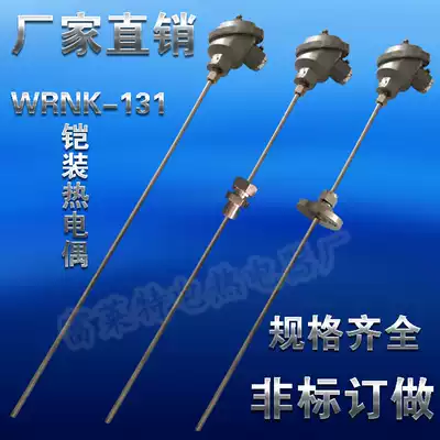 Armored thermocouple WRNK-131 K-type thermocouple WRNK-231 thermocouple electric furnace temperature sensor