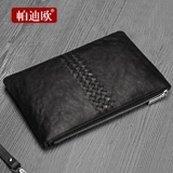 Мужская кожаная сумка с петлей на руку, маленькая сумка клатч, в корейском стиле