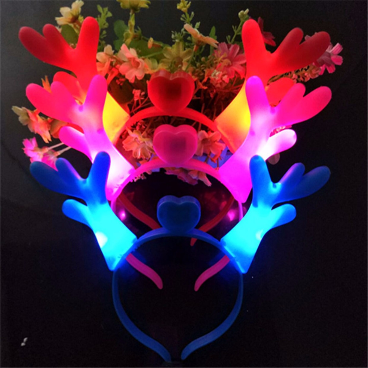 Gạc phát sáng Giáng sinh Halloween bữa tiệc sinh nhật headband kẹp tóc với đèn trang trí nguồn cung cấp chợ đêm - Sản phẩm Đảng / Magic / Hiệu suất bộ đồ halloween cho bé trai