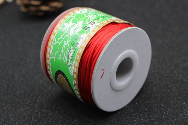 Dây chuyền Đài Loan thương hiệu Lisi 7 dây Trung Quốc dây thắt nút DIY phụ kiện dệt vòng tay vòng chân vòng cổ dây đỏ - Vòng chân lắc chân vàng pnj