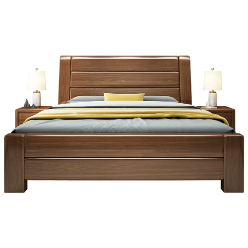 Кровать с твердым древесиной кровать из главную спальню 1,8 метра двуспала 1,5 м.