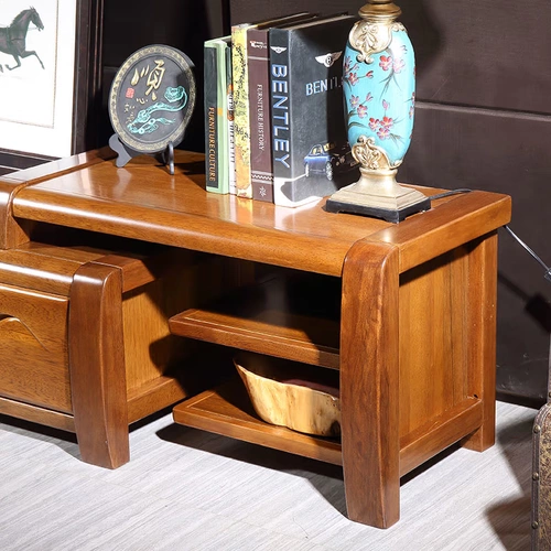 Современная и минималистичная простая мебель из натурального дерева, телескопическая коробочка для хранения