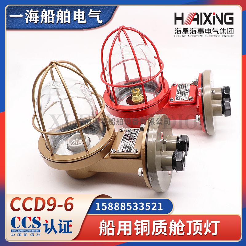 Starfish Marine Copper Incandescent Ceiling Light Ccd9-6 Waterproof Deck Walkway Lighting 220V60W Screw Base Ccs