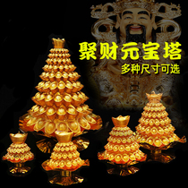 Jucai Yuan Pagoda Gold Ingot Candle Lotus Lamp Lotus Butter Lamp Birthday Festival Node Lamp Large Medium and Small