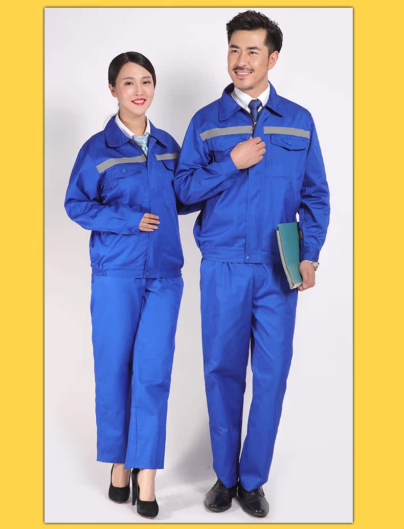 Nước ngoài Trung Quốc chất lượng dải phản quang overalls dài tay dịch vụ kỹ thuật xây dựng vườn xanh bảo hiểm lao động quần áo phù hợp với quần áo nam đồ bộ thể thao nam