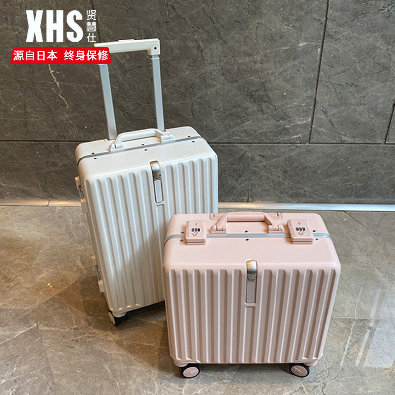 18-inch suitcase women's day department 20 inch small light boarding box Mini small number password pull-lever case suitcase