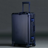 Металлический универсальный чемодан подходит для мужчин и женщин на колесиках, классическая коробка, алюминиево-магниевый сплав, 20 дюймов