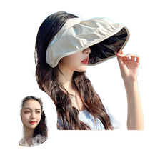 Hats for women all-match sun protection and face-covering sun hats trendy new fisherman hats visors empty top hats Korean style fashionable and stylish