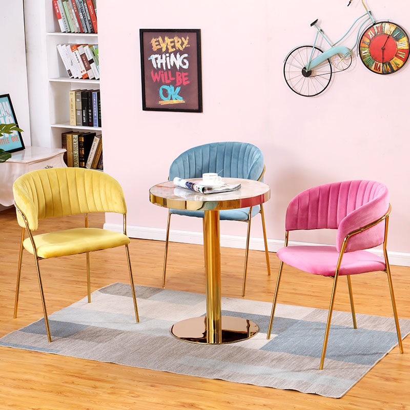 Negotiation table and chair combination simple desk chair dressing chair makeup chair manicure chair dining chair lazy leisure back chair