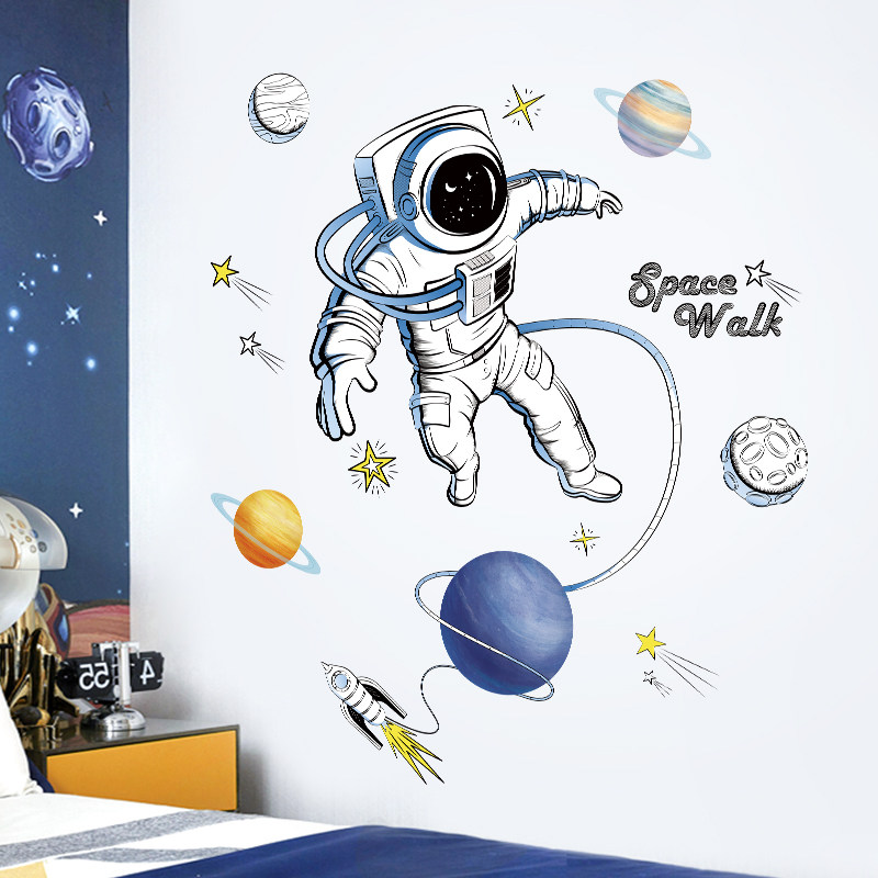 Children's Room Wall Deco Cartoon Wall Patch Boy Bedroom Background Wall Trim Headboard Decoration Sticker Space Sticker