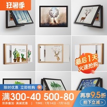 Meter box decorative painting free hole modern simple occlusion distribution box Nordic living room hanging painting electric switch box switch box