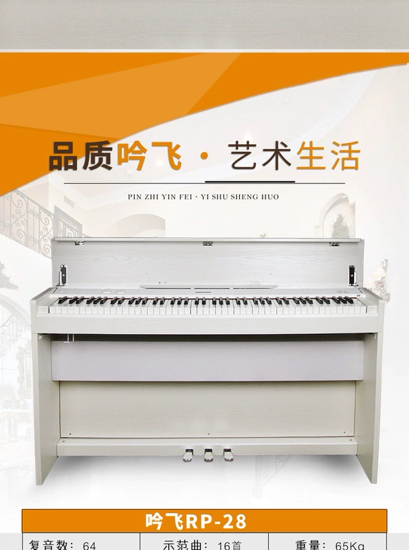 Đàn piano điện RP-28 88 phím đàn piano điện tử kỹ thuật số thông minh dành cho người mới bắt đầu luyện tập lớp gỗ rắn - dương cầm