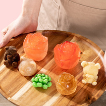 Japanese ice hockey mold maker silicone whiskey Sprite lactic acid bacteria fruit rose ice hockey mold