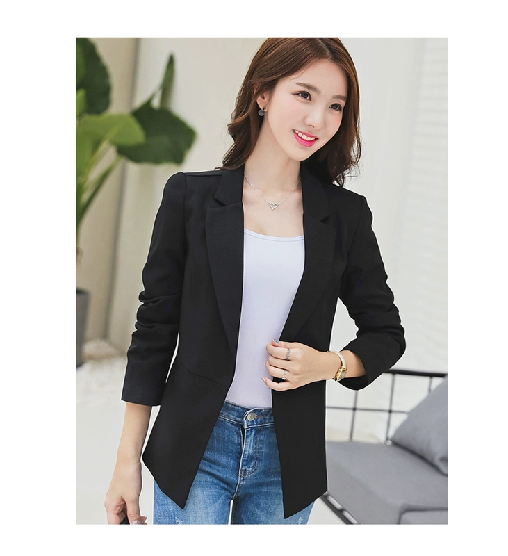 Lei Conris 2019 mới mùa xuân và mùa thu giản dị phù hợp với tay dài nhỏ phù hợp với nữ phiên bản Hàn Quốc của áo khoác ngắn mỏng