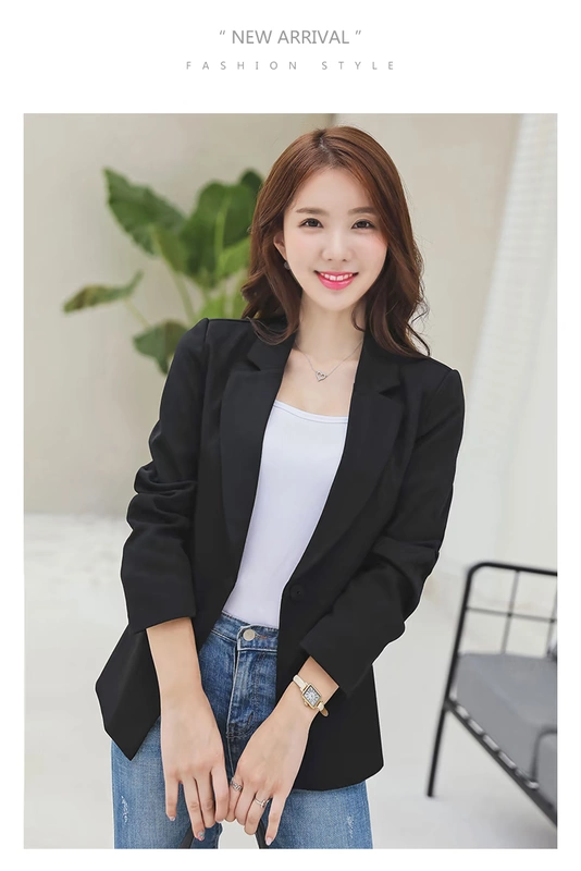 Lei Conris 2019 mới mùa xuân và mùa thu giản dị phù hợp với tay dài nhỏ phù hợp với nữ phiên bản Hàn Quốc của áo khoác ngắn mỏng