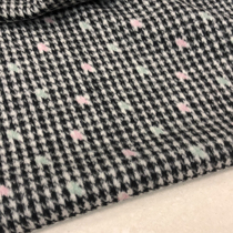 Le paragraphe dhiver noir et blanc des petites milliers de treillis doiseaux Détails de la couleur Plaid Laine à flancs de laine Mode Wool épaissie Tissus