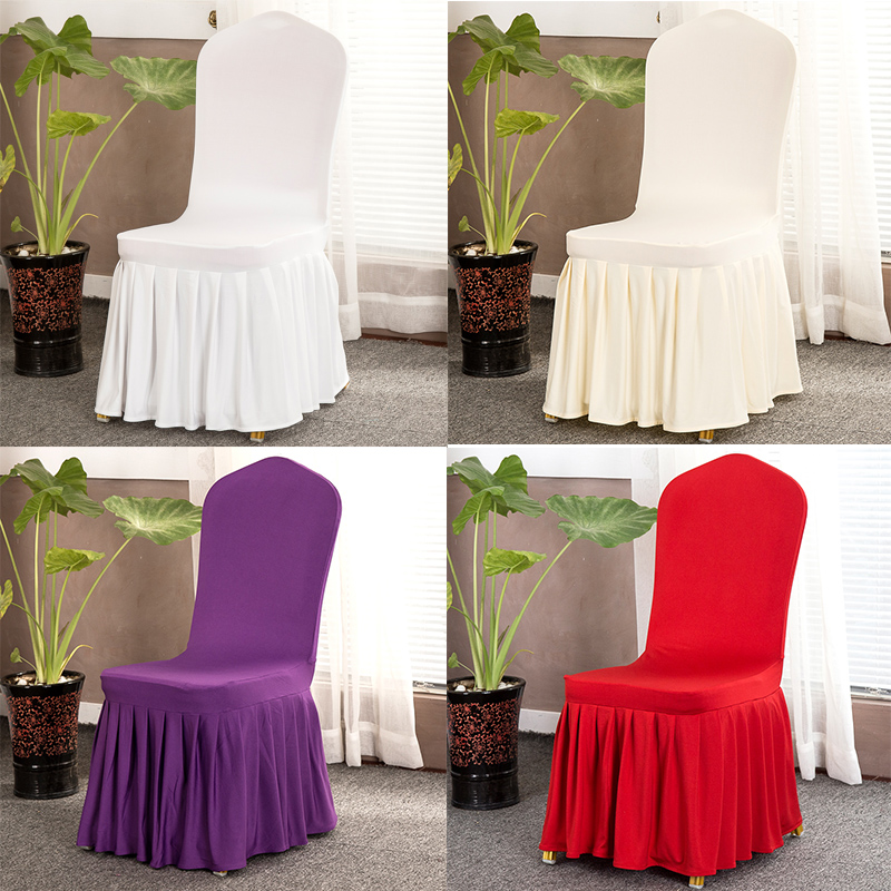Stretch hotel chair cover custom hotel dining chair cover household wedding banquet chair cover wholesale seat cover stool cover universal
