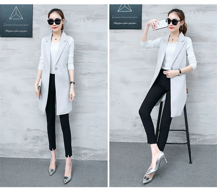 Xuân 2019 phiên bản Hàn Quốc mới của mùa đông thủy triều thon thả thon dài phù hợp với áo vest nữ không tay vest áo sơ mi nữ kiểu hàn quốc