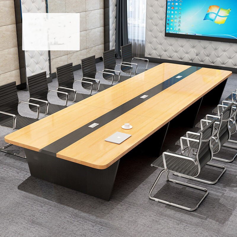 Large conference table long table minimalist modern meeting room table and chairs Combined guests table training table rectangle