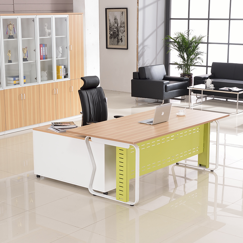 Office Boss Table Grand Bandstand Supervisor Finance Desk Modern Brief Plate Manager Desktop Computer Table and chairs Combined