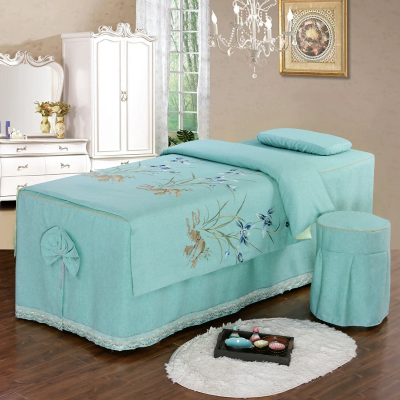 Châu Âu gia đình cao cấp bốn thẩm mỹ viện điều trị massage vẻ đẹp bedspread massage dầu gội dầu gội Body đặc biệt bedspread - Trang bị tấm