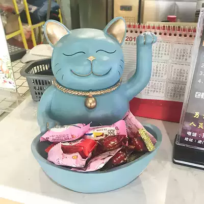 Lucky cat shop gift gift New store opening gift decoration creative lucky European-style store cash register counter gift large