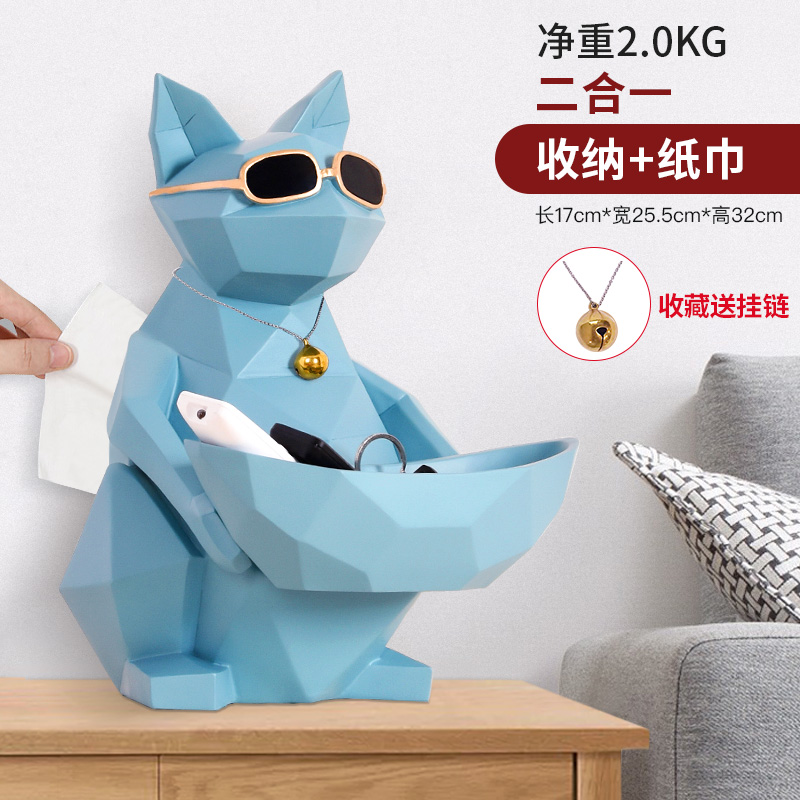 Xr-229 & Sky Blue Tissue Storage Cata new house Ornaments new home Housewarming New house decorate Gift giving friendship Northern Europe a living room originality modern house-moving gift practical