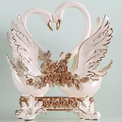 Swan ornaments Home accessories Living room entrance Creative wedding gifts Wedding gifts Bedroom decorations Room