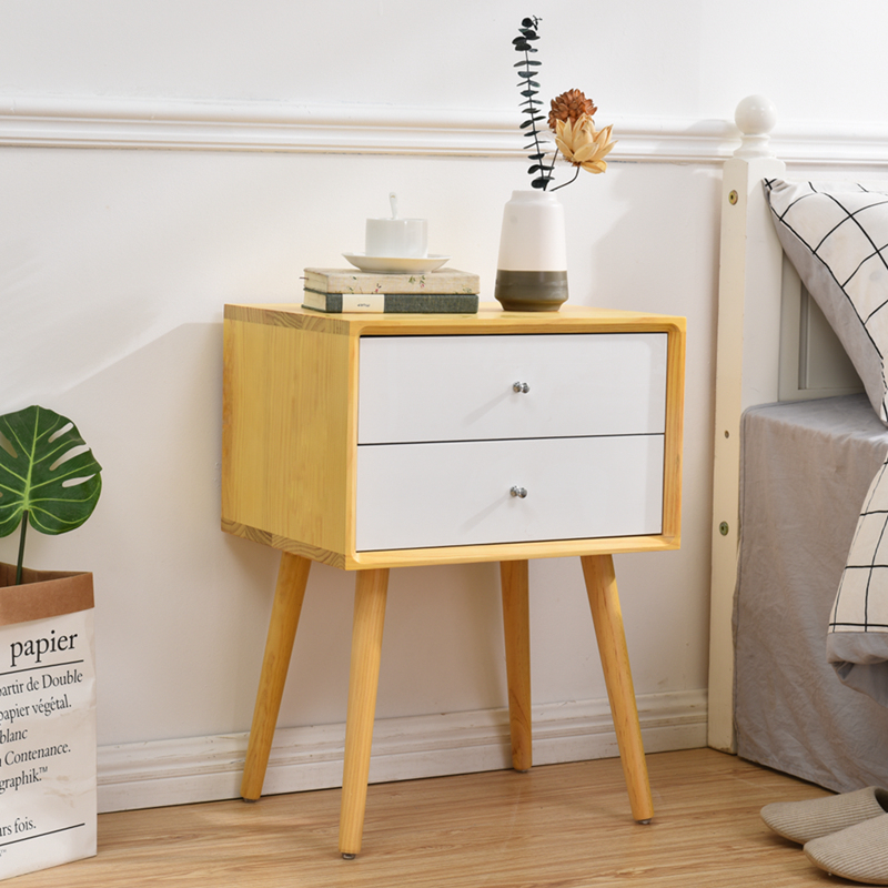 Usd 177 15 Solid Wood Bedside Table Simple Modern Mini Lockers Solid Wood Bedside Table Simple Modern Mini Lockers European Small Cabinet Storage Cabinets White