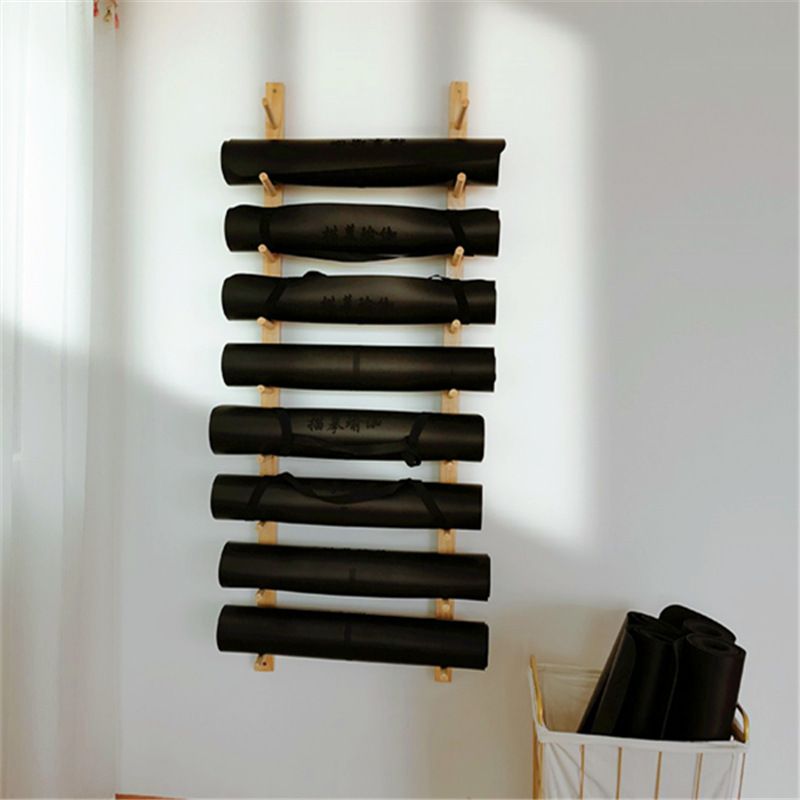 Yoga mat storage foam yoga studio shelf storage cabinet massage roller Pilates finishing shelf wall hanging
