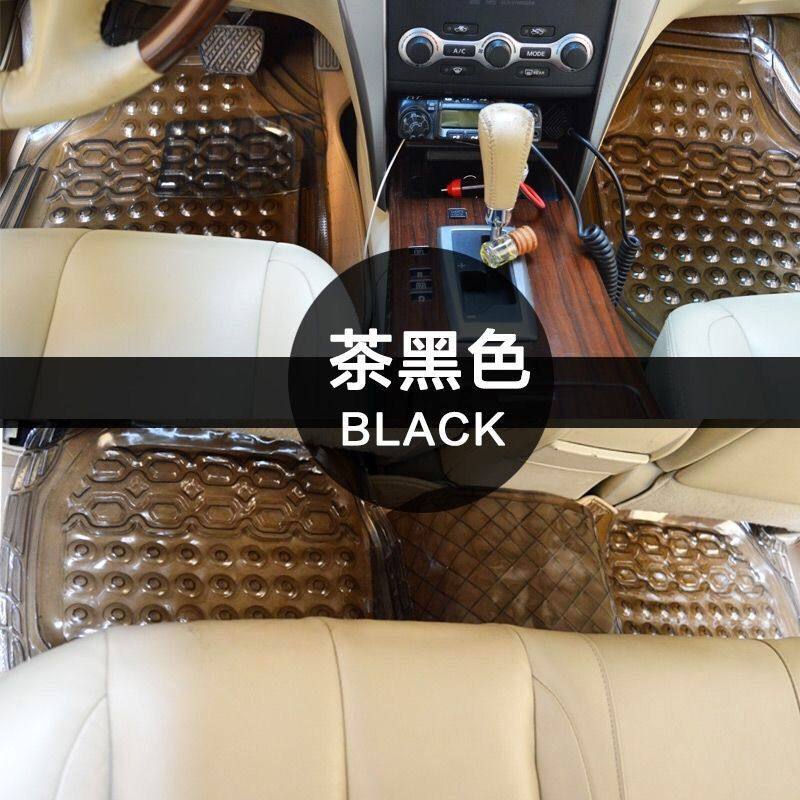 Thickened transparent antifreeze waterproof floor mat non-slip plastic PVC latex plastic silicone car floor mat
