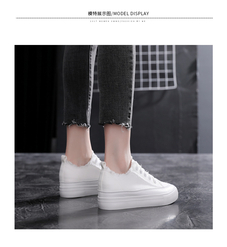 Giày mùa thu 2018 mới thoáng khí màu trắng nữ phiên bản Hàn Quốc của giày nữ tăng hoang dã shop giầy nữ