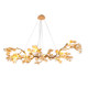2025 New American Accessible Luxury All-Copper Chandelier Retro Zen Restaurant Lamp Glass Flower House Tea Room Art Lamps