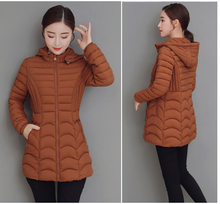 Quần áo chống mùa đông 2018 áo khoác cotton mới dành cho nữ dài mùa đông Phiên bản Hàn Quốc của áo khoác cotton mỏng nhẹ áo khoác lông áo phao nữ đẹp 2020